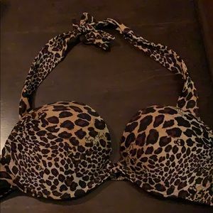 leopard print bikini top